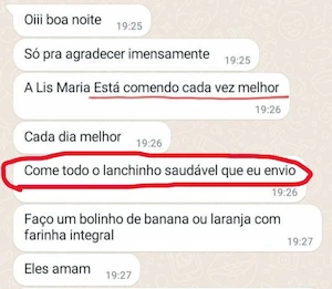 Depoimento sobre a Lancheira da Juju