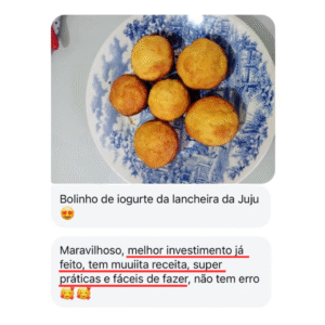 Depoimento sobre receitas práticas